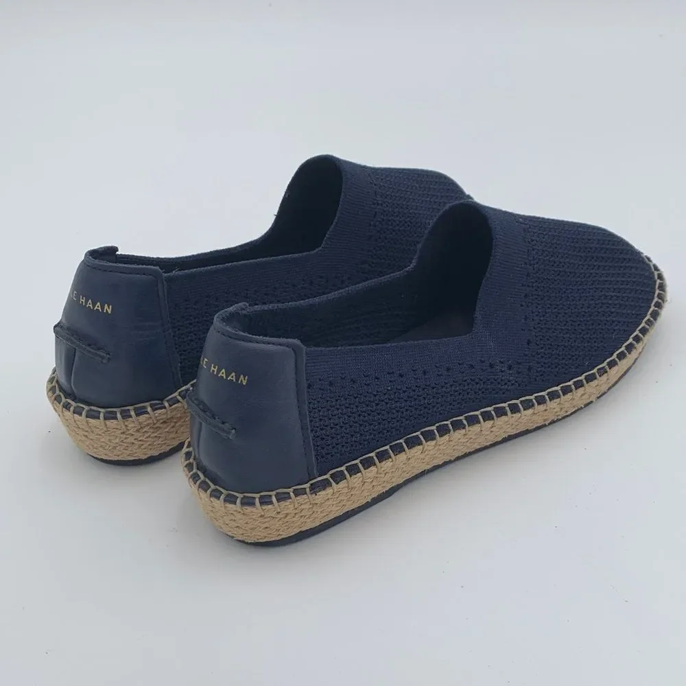 Cole Haan Navy Espadrille Slip-On Shoes size 8.5 nautical - Picture 8 of 11